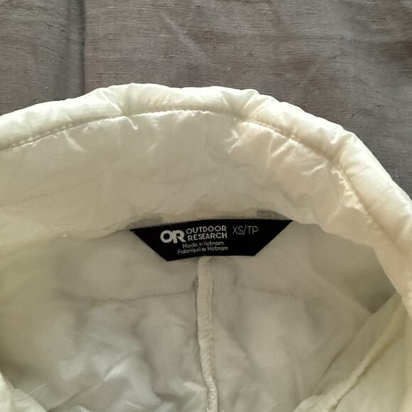 Outdoor Research Womens Light Puffer Jacket Superstrand Size XS White Zip - Picture 5 of 11